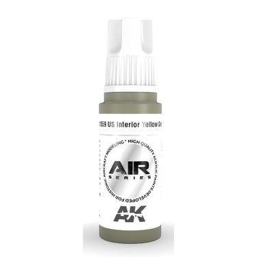 AK Interactive AK11859 Air Series US Interior Yellow Green Acrylic Paint 17ml 3rd Generation